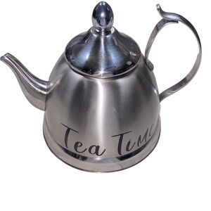 Tea Time stainless steel tea pot